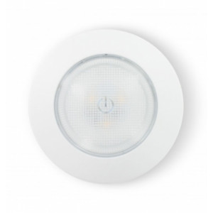 Lampe LED autocollante - Déclenchement :Bouton poussoir   -  Eclairage LED puissant :8 W