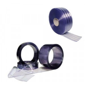 Lanière PVC transparente rouleaux - Largeurs et épaisseurs : 200/2 - 200/3 - 300/2 - 300/3 - 400/3 - 400/4 mm