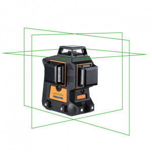 Laser de chantier multifonctions en vert  - Précision: ± 2 mm / 10 m - Portée sans cellule: 40 m  - Couleur : vert