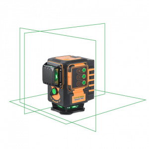 Laser multi lignes vert à 360° - Précision : ± 2 mm / 10 m - Portée sans cellule : 40 m - Couleur : vert