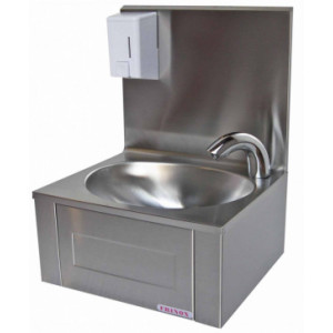 Lave-mains avec robinet électronique - Inox 18/10 – AISI 304 - Distributeur de savon 500 ml