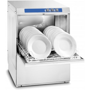Lave-vaisselle professionnel H. 310 mm - Dim( L x P x H ) :  570 x  600 x  834 mm- Contenance de la cuve : 27 litres- Rendement : 20 casiers par heure