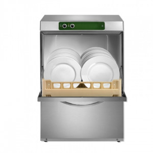 Lave-vaisselle professionnel panier carré 500x500 - Hauteur utile de lavage : 350 mm - Panier de 500 x 500 mm