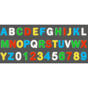 Lettres pour enseigne de magasin LED - Dimension de 110 x 40 cm ou 70 x 30 cm