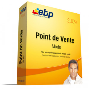 Logiciel de gestion commerciale prêt-à-porter EBP Point de Vente Mode 2009 - Outil spécifique permettant de gérer les gammes, les articles, les stocks, les ventes, les clients...