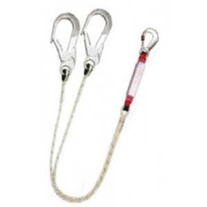 Longe antichute en corde standard 2 m - Cordeau avec 1 mousqueton de sécurité Pinnacle
