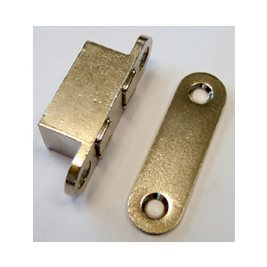 Loqueteau magnétique - Modèle Polair - Nickelé à entailler ou Extra Nickelé à entailler