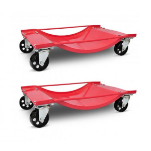 Lot de 2 chariot déplace voiture - Capacité: Max. 500 kg chacun  -  Dimensions: 605 x 385 x 120 mm