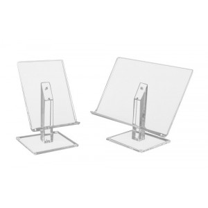Lutrin de table en plexi - Plexiglass - Plateau A4 vertical ou A3 horizontal 