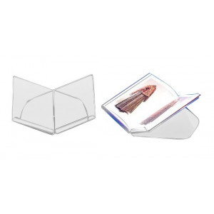 Lutrin emboîtable - Plexiglas cristal - Plateau format A3 (42/29.7 cm ) - Poids maxi : 1 kg