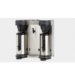 Machine à café professionnelle à 2 thermos - Puissance : 6300 W - Capacité : 36L, 288 tasses - Dim (HxLxP) 650x620x380 mm