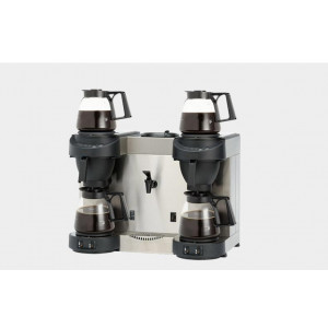 Machine à café professionnelle chauffe-eau à 4 verseuses - Puissance : 3350 W - Capacité :  112 tasses, 14 L - Dim: 625 x 420 x 380 mm