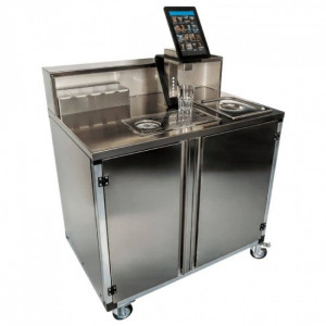 Machine à cocktails avec 8 ou 15 entrées - Disponible en 8 ou 15 entrées - Dimensions : 50 × 50 × 140 cm