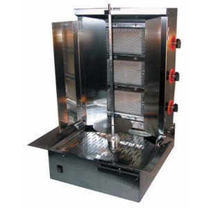 Machine à kebab à gaz - Capacité : de 12 à 15 kg – Puissance : de 7 à 14 K w
