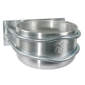Mangeoire ronde en aluminium - Capacité ~ 18 litres