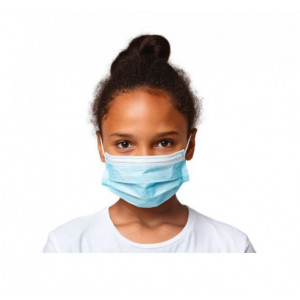 Masque chirurgical enfant - Filtration bactérienne efficace - Résistance aux projections
