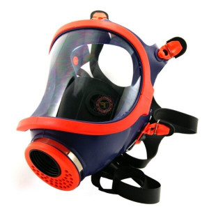 Masque de sécurité panoramique avec harnais - Corps du masque :  caoutchouc de silicone injecté
