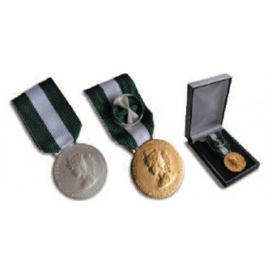 Médailles régionales départementales et communales - Classe : argent - vermeil - or