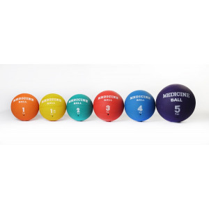 Medecine ball nylon  - Existe en 6 poids : De 1 à 5 kg - Diamètre 

