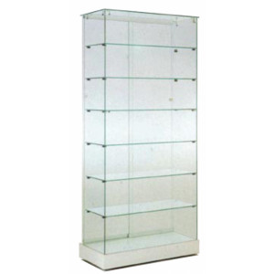 Meuble d'exposition en verre - 80 L x 37 P x 180 H cm