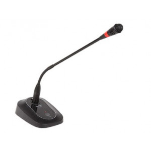 Microphone de conférence sur embase - Micro col de cygne flexible avec indicateur LED