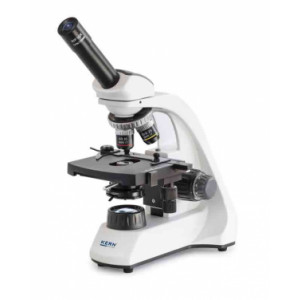 Microscope à lumière transmise 4×, 10×, 40×, 100× - Oculaire champ de vision : 18 mm - Objectifs standard : 4×, 10×, 40×, 100×