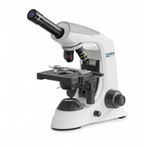 Microscope à lumière transmise pour école - Oculaire champ de vision : 18 mm - Objectifs standard : 4×, 10×, 40×