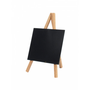 Mini chevalet de table en bois - Dim. : 24,4 x 15 x 13,5 cm - Nombre de face :  Une face - Type : ardoise