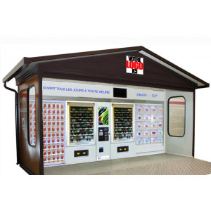 Mini market à casiers - Modèle extérieur ou intérieur