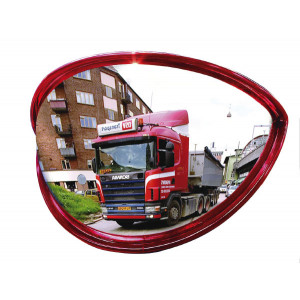 Miroir de circulation 180° - Utilisation : extérieure et intérieure - Fixation : murale ou poteau - Garantie : 2 ans