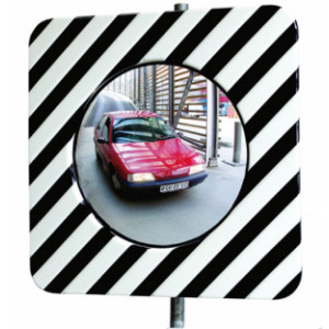 Miroir de sécurité routière - Utilisation : Intérieure et extérieure - Fixation morale ou poteau - Garantie : 5 ans