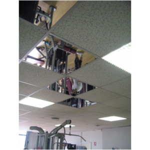 Miroir décoratif de plafond - Protection par un film de classe A