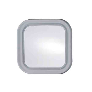 Miroir en verre entourage ABS - Forme : Rond ou Carré - Verre-ABS