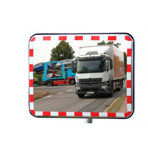 Miroir routier Multi-usage - Utilisation : Extérieure et intérieure - Fixation : Murale ou sur poteau - Garantie : 2 ans