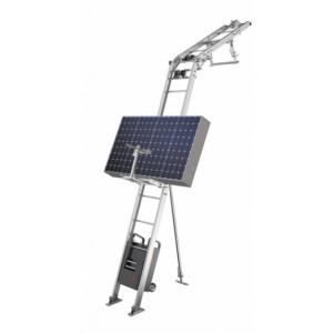 Monte matériaux électrique panneaux solaire 250kg - Hauteurs à proposer : de 10m, 12m, 14m, 21m