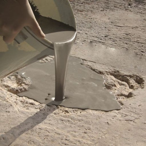 Mortier réparation sol | mortier coulable 25kg gris - Mortier réparation fibré à prise rapide pour les sols en béton soumis à un trafic intense