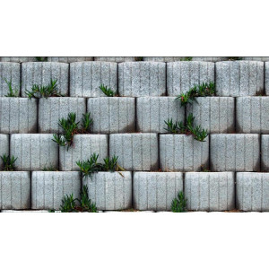 Mur de soutènement décoratif jardinière - Dimensions (en mm) : 500 x 300