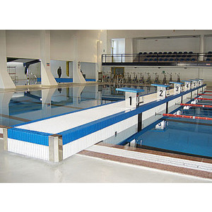 Mur mobile piscine sur mesure - Structure en acier Inox