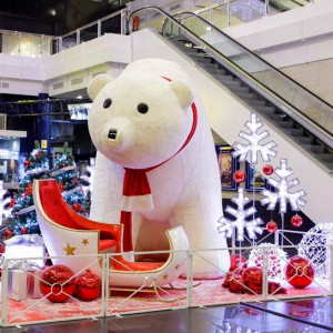 Ours polaire géant pour magasin - Indice de Protection : IP20 – 230 V – Blanc