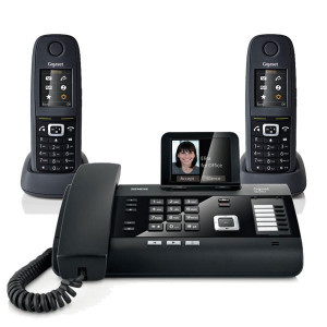 Pack Gigaset DL500A + 2 combinés R650H - Standard telephonique - MiniStandard - SIDL500AR650H2-Gigaset