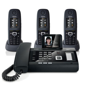 Pack Gigaset DL500A + 3 combinés R650H - Standard telephonique - MiniStandard - SIDL500AR650H3-Gigaset