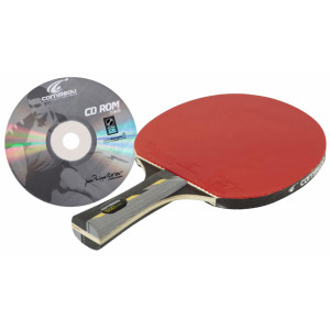 Pack raquette ping pong avec CD d'apprentissage - Vitesse : 7 - Effet : 7 - Control : 8