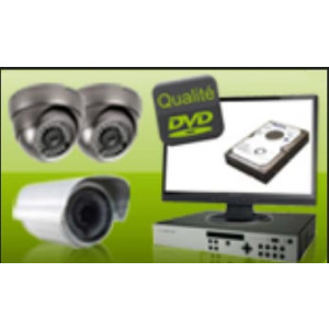 Pack solution vidéo surveillance pour entreprise - 2 Caméras : de 2 à 16 par enregistreur