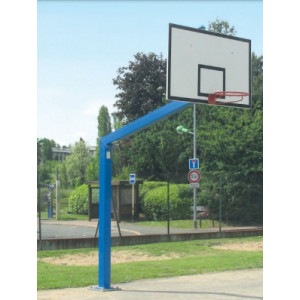 Panier de basket ball - Acier carré 140 x 140 mm - Déport 2,25 m -Compétition
