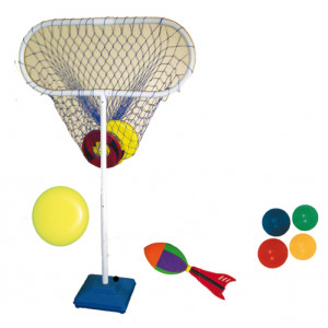 Panier pour lancer de frisbee - Réglable en 3 hauteurs (cm) : 120 - 135 - 150