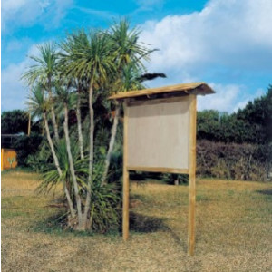 Panneau d'affichage bois de pin - Dimensions panneau (cm) : De 100 x 100 à 140 x 100