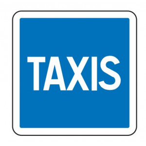 Panneau d'indication Taxis C5 - Dimensions (mm) : De 350 à 1050 - Normes CE et NF