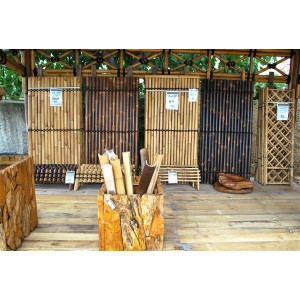 Panneau de jardin en bambou - Dimensions : 90 cm x 180 cm