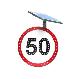 Panneau de limitation 50 clignotante - Fréquence de 60 clignotements par minute