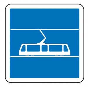 Panneau indication arrêt tramway C7 - Dimensions (mm) : De 350 à 1050 - Normes CE et NF - Type C
